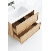 Temple &amp; Webster Cali 750mm Wall Hung Single Vanity with Integrated Basin
