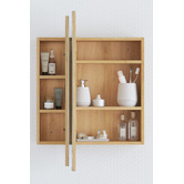 Temple &amp; Webster Mecca 800mm Round Mirrored Shaving Cabinet