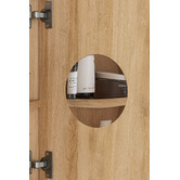 Temple &amp; Webster Mecca 900mm Oval Mirrored Shaving Cabinet