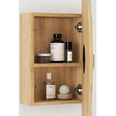 Temple &amp; Webster Mecca 900mm Oval Mirrored Shaving Cabinet