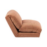 Temple &amp; Webster Olly Corduroy Lounge Chair Single Sofa Bed