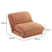 Temple &amp; Webster Olly Corduroy Lounge Chair Single Sofa Bed