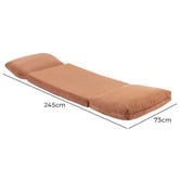 Temple &amp; Webster Olly Corduroy Lounge Chair Single Sofa Bed