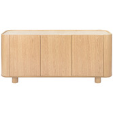 Temple &amp; Webster 150cm Premium Magnus Travertine Stone Sideboard