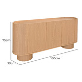 Temple &amp; Webster Stevie 3 Door Sideboard