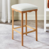 Temple &amp; Webster 72cm Hedda Scalloped Bar Stool