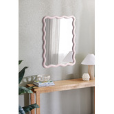 Temple &amp; Webster Ebba Wavy Timber Wall Mirror