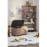 Temple &amp; Webster Duncan Boucle Storage Ottoman Bench