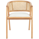 Temple &amp; Webster Shun Beech Wood &amp; Rattan Dining Chair