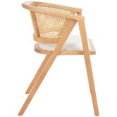 Temple &amp; Webster Shun Beech Wood &amp; Rattan Dining Chair