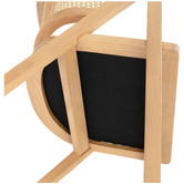 Temple &amp; Webster Shun Beech Wood &amp; Rattan Dining Chair
