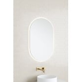 Temple &amp; Webster Belmont 1200mm Double Vanity Package with Oval LED Mirror
