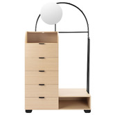 Temple &amp; Webster Joane Arched Entryway Wardrobe with Mirror