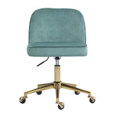 Temple &amp; Webster Juliet Velvet Home Office Chair
