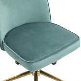 Temple &amp; Webster Juliet Velvet Home Office Chair