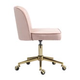 Temple &amp; Webster Juliet Velvet Home Office Chair