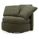 Temple &amp; Webster Mellow Premium Swivel Oversized Armchair