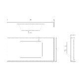 Temple &amp; Webster Viola-Look 900mm Wall-Hung Single Vanity