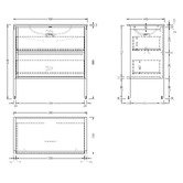 Temple &amp; Webster Cali 900mm Freestanding Single Vanity