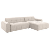 Temple &amp; Webster Quinn 4 Seater Upholstered Sofa with Reversible Chaise
