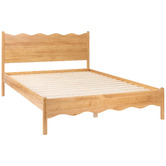 Temple &amp; Webster Sadie Wavy Pine Wood Bed