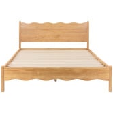Temple &amp; Webster Sadie Wavy Pine Wood Bed