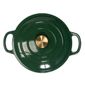 Temple &amp; Webster 4.3L Round Cast Iron Dutch Oven