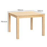 Temple &amp; Webster Ester Premium Commercial Dining Table