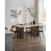 Temple &amp; Webster Elysia Wishbone Replica Metal Dining Chairs