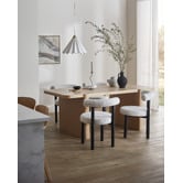 Temple &amp; Webster Roselin Boucle Dining Chairs