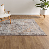Temple &amp; Webster Manisa Vintage-Style Machine Washable Cotton Rug