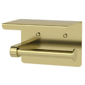 Temple &amp; Webster Clovelly Brushed Gold Stainless Steel Toilet Roll Holder
