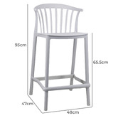 Temple &amp; Webster 65.5cm Spindle Outdoor Bar Stools