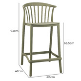 Temple &amp; Webster 65.5cm Spindle Outdoor Bar Stools