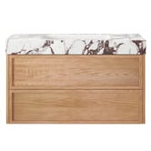 Temple &amp; Webster Viola-Look 900mm Wall-Hung Single Vanity