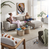 Temple &amp; Webster Border 3 Seater Sofa with Chaise