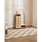 Temple &amp; Webster Joane Arched Entryway Wardrobe with Mirror