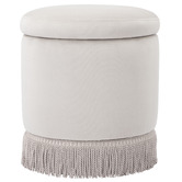 Temple &amp; Webster Hepburn Velvet Storage Ottoman