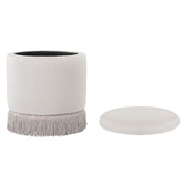 Temple &amp; Webster Hepburn Velvet Storage Ottoman