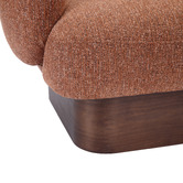 Temple &amp; Webster Caramel Benji Swivel Armchair