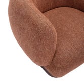 Temple &amp; Webster Caramel Benji Swivel Armchair