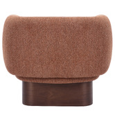 Temple &amp; Webster Caramel Benji Swivel Armchair