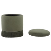 Temple &amp; Webster Hepburn Velvet Storage Ottoman