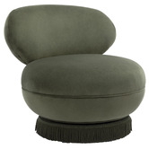 Temple &amp; Webster Hepburn Velvet Swivel Accent Chair