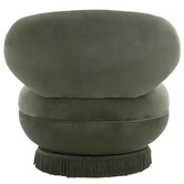 Temple &amp; Webster Hepburn Velvet Swivel Accent Chair