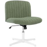 Temple &amp; Webster Camila Boucle Cross Legged Office Chair