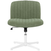 Temple &amp; Webster Camila Boucle Cross Legged Office Chair