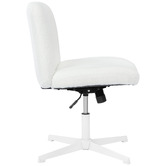 Temple &amp; Webster Camila Boucle Cross Legged Office Chair