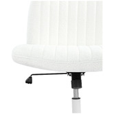 Temple &amp; Webster Camila Boucle Cross Legged Office Chair