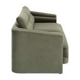 Temple &amp; Webster Giselle 3 Seater Velvet Sofa